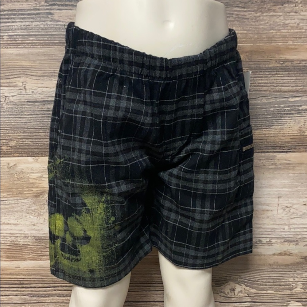 Ready Steady GO! Baby Boy's Plaid Skeleton Shorts